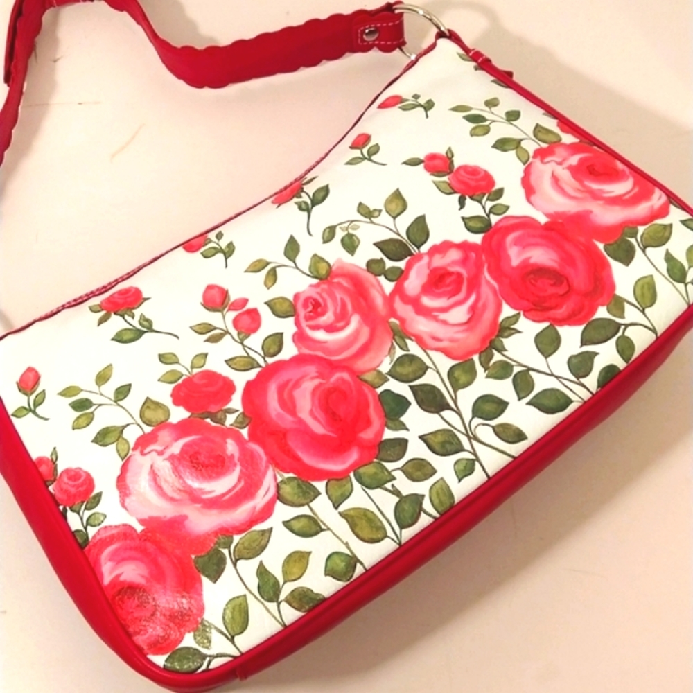 ISABELLA FIORE leather floral handbag